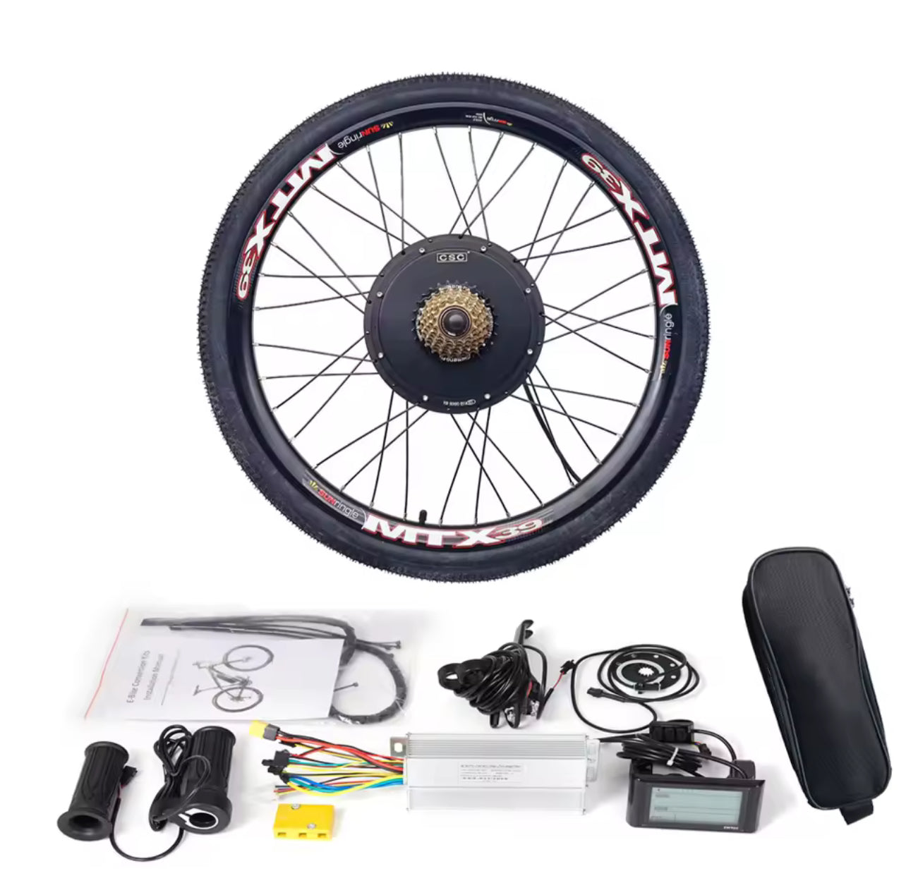 1500W E-bike conversion kit rear hub motor mtx rim 26 27.5 29inch with 48v 18ah battery - OFF ROAD USE ONLY